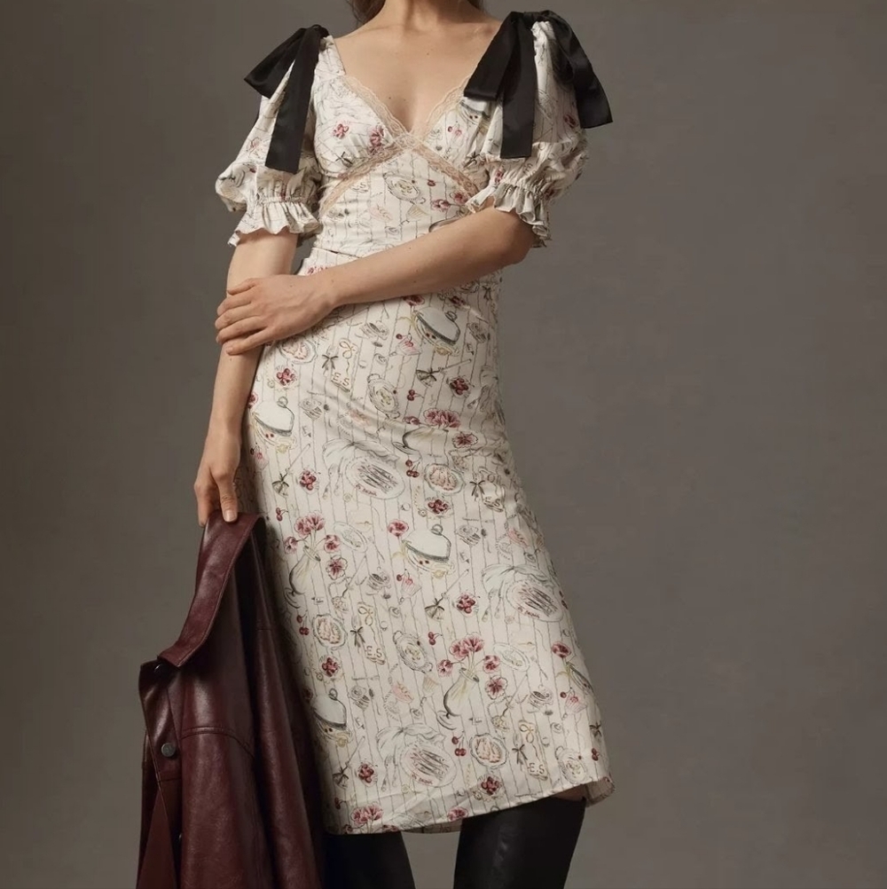 NWT EN SAISON Dinner Party Maxi Dress XS ANTHROPOLOGIE